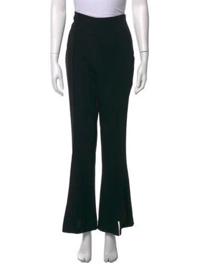 Pre-owned Cinq À Sept Flared Pants In Black