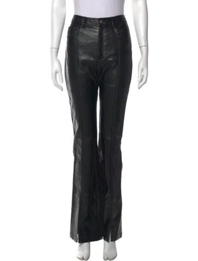 Pre-owned Cinq À Sept Flared Pants In Black