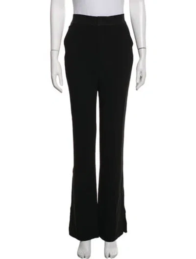 Pre-owned Cinq À Sept Flared Pants In Black