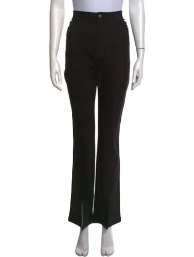 Pre-owned Cinq À Sept Flared Pants In Black