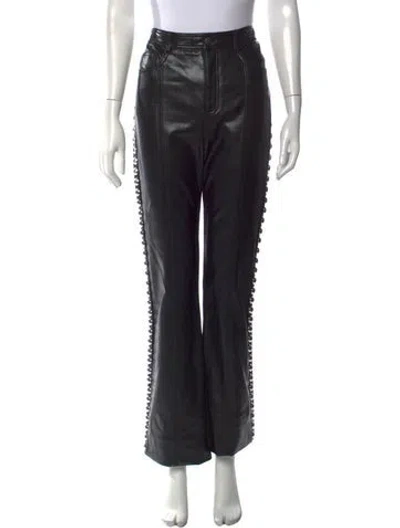 Pre-owned Cinq À Sept Flared Pants In Black
