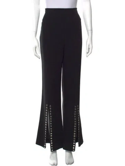 Pre-owned Cinq À Sept Flared Pants In Black
