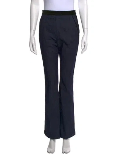 Pre-owned Cinq À Sept Flared Pants In Blue
