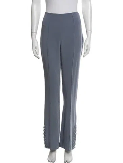 Pre-owned Cinq À Sept Flared Pants In Blue