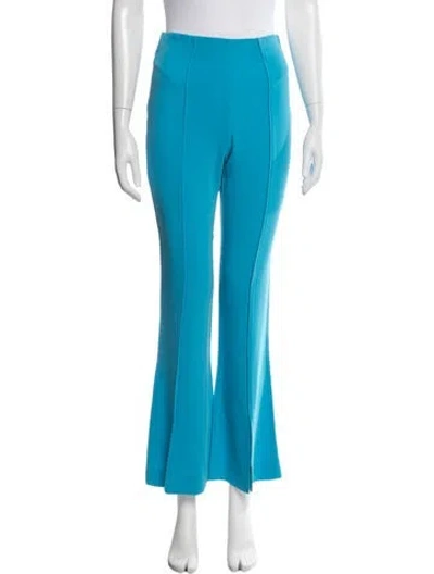 Pre-owned Cinq À Sept Flared Pants In Blue