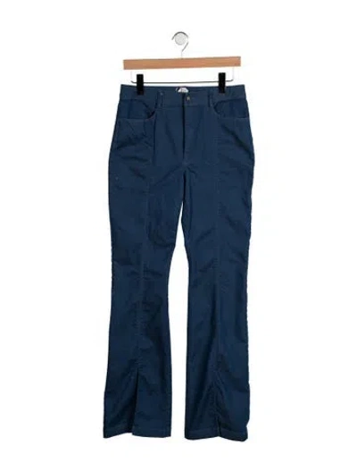 Pre-owned Cinq À Sept Flared Pants In Blue