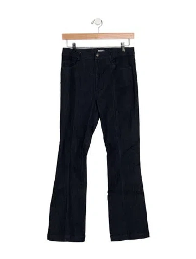 Pre-owned Cinq À Sept Flared Pants In Blue
