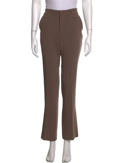 Pre-owned Cinq À Sept Flared Pants In Brown