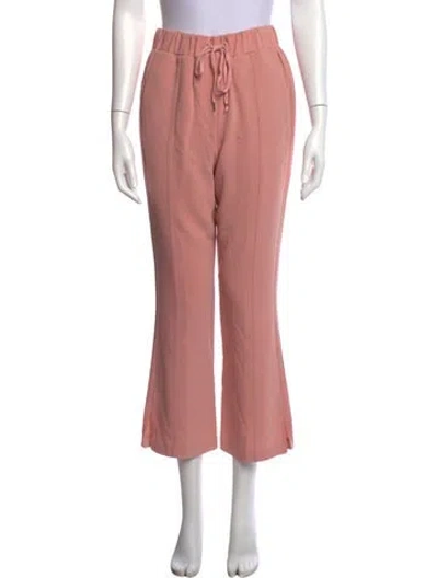 Pre-owned Cinq À Sept Flared Pants In Pink