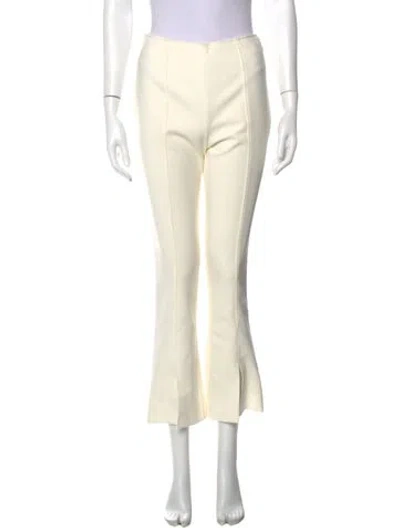 Pre-owned Cinq À Sept Flared Pants In White