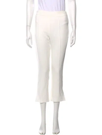 Pre-owned Cinq À Sept Flared Pants In White