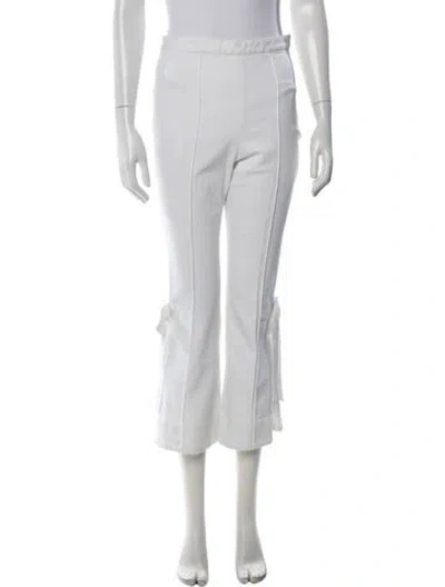 Pre-owned Cinq À Sept Flared Pants In White
