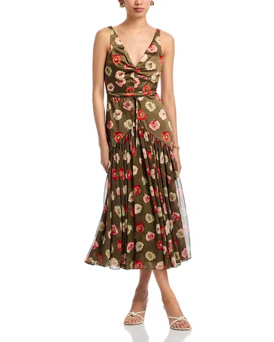 Cinq À Sept Cinq A Sept Floating Poppies Makaila Dress In Multi