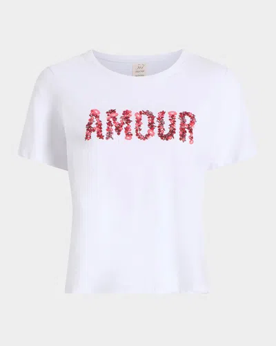 Cinq À Sept Floral Amour Crewneck Tee
