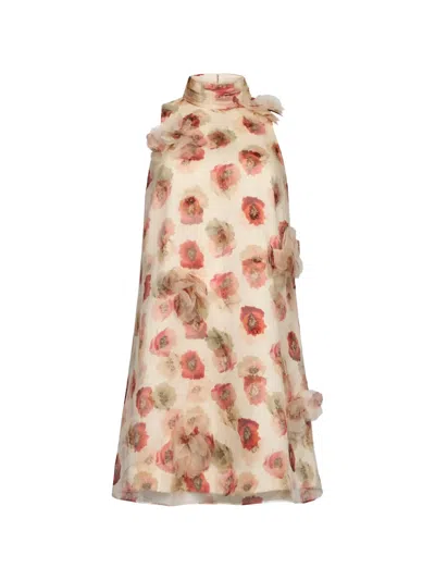 Cinq À Sept Cinq A Sept Floating Poppies Sylvia Dress In Multi