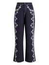 Cinq À Sept Cinq A Sept Betsy High Rise Wide Leg Ankle Jeans In Mazie Eyelet In Black