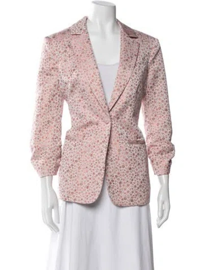 Pre-owned Cinq À Sept Floral Print Blazer