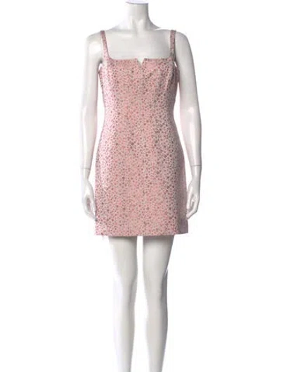 Pre-owned Cinq À Sept Floral Print Mini Dress