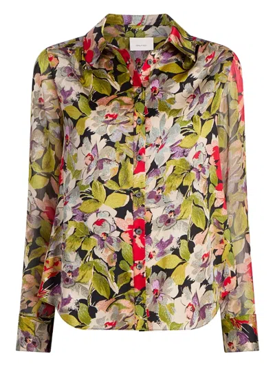 CINQ À SEPT FLORAL-PRINT SHIRT