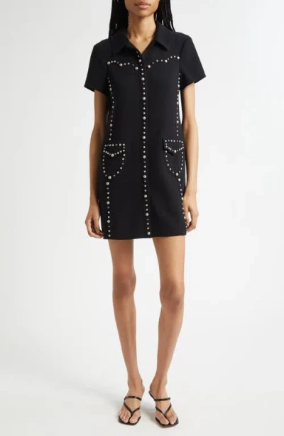 CINQ À SEPT CINQ À SEPT FLORENCIA STUDDED MINIDRESS