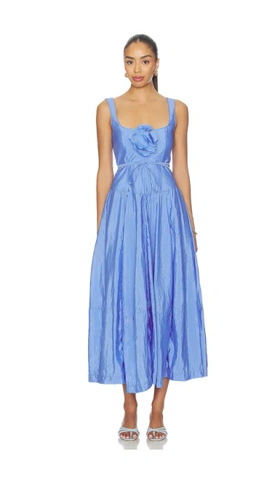 Cinq A Sept Flower Joisian Dress In Blue
