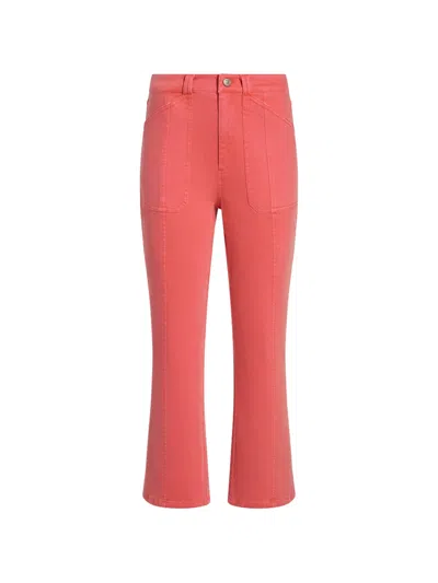 Cinq À Sept Fly Front Wallace Jeans In Red