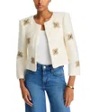 Cinq À Sept Cinq A Sept Franchelle Embellished Jacket In Gardenia