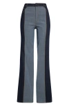 Cinq À Sept Francine Contrast Wide Leg Jeans