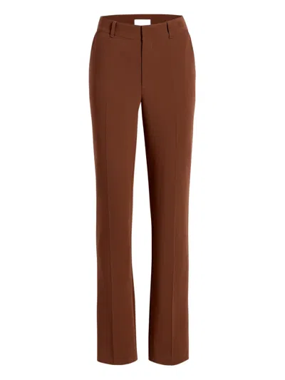 Cinq À Sept Front-pleat Trousers In Brown