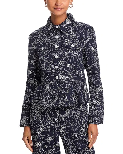 Cinq À Sept Cinq A Sept Garden Doodle Lainy Jacket In Blue