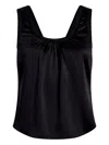 Cinq À Sept Cinq A Sept Lenore Silk Tank Top In Black