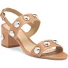 Cinq À Sept Gemma Stud Slingback Sandal In Brown Sugar