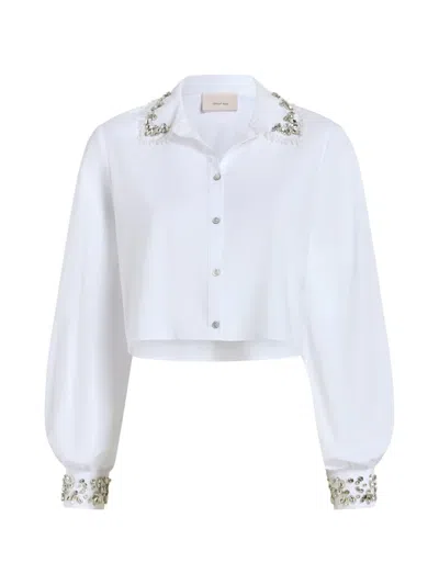 Cinq À Sept Gemstone Layered Selina Top In White