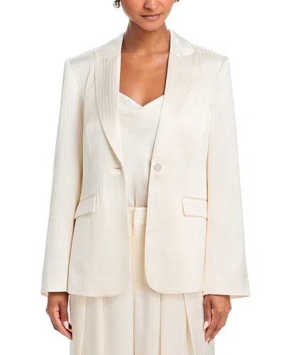 Cinq À Sept Cinq A Sept Georgia Satin Blazer In White