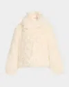 Cinq À Sept Geraldine Faux Fur Coat In White