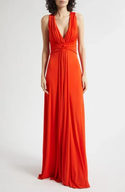Cinq À Sept Gertie Sleeveless Gown In Red
