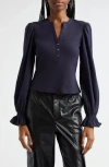 Cinq À Sept Gianna Top Navy In Navy