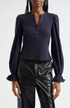 Cinq À Sept Gianna Top Navy In Navy