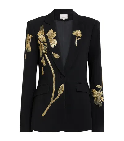 Cinq À Sept Cinq A Sept Gilded Peony Cheyenne Blazer In Black