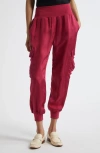 Cinq À Sept Giles Cupro Crop Cargo Joggers
