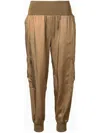 Cinq À Sept Giles Elasticated-waistband Cargo Trousers In Brown