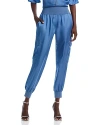 Cinq À Sept Tous Les Jours Giles Satin Jogger Pants In Indigo