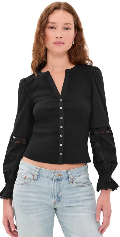 Cinq À Sept Ginny Top Black/black