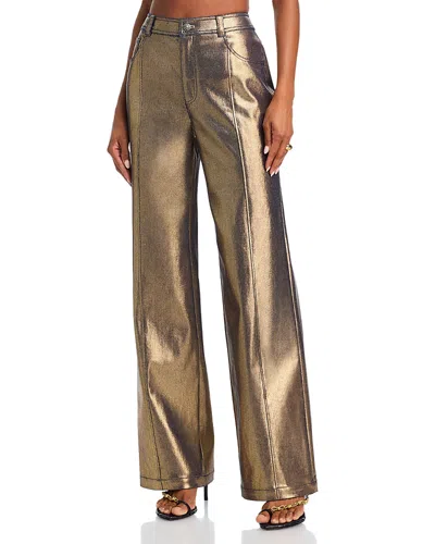 Cinq À Sept Cinq A Sept Gold Coated Francine Pants