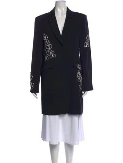 Pre-owned Cinq À Sept Graphic Print Knee-length Dress W/ Tags In Black