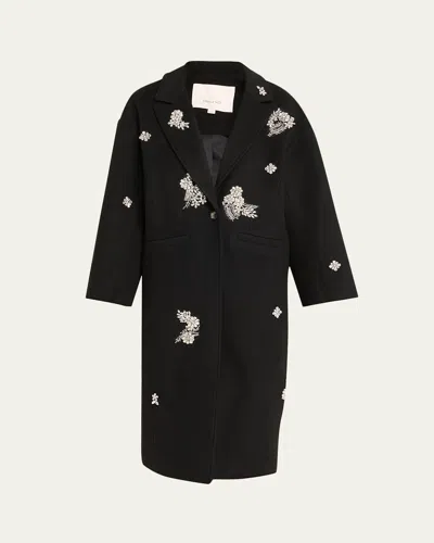 Cinq À Sept Gravis Crystal Ivy Mid-length Coat