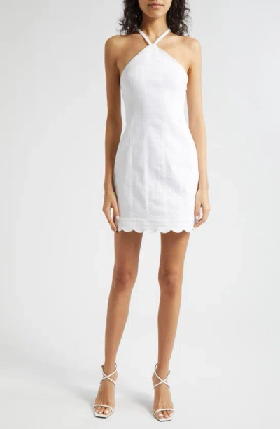 Cinq À Sept Hadley Halter Dress In White