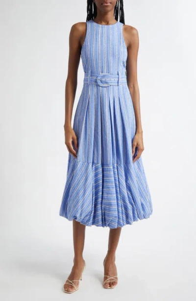 Cinq À Sept Cinq A Sept Hailey Midi Dress In Blue Hydrangea