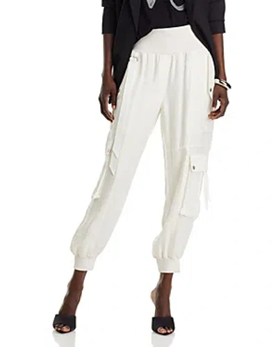 Cinq À Sept Cinq A Sept Harmony Cargo Jogger Trousers In Ivory