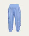 Cinq À Sept Harmony Satin Cargo Jogger Pants In Multi